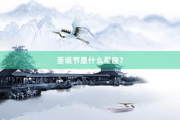 圣诞节是什么星座？